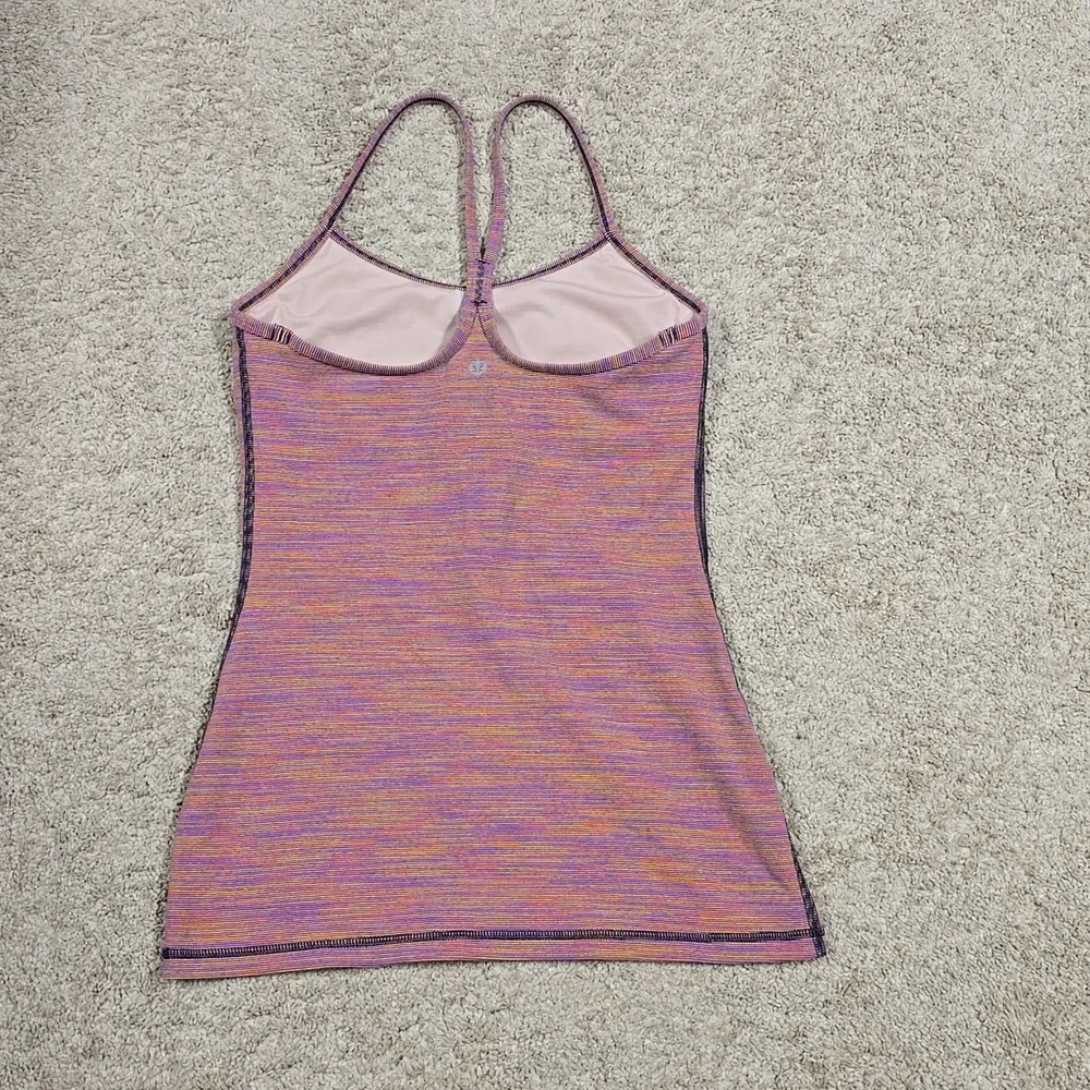 Lululemon Power Y Tank *LuonWee Are From Space Vintage Pink Size 6 - Picture 7 of 9